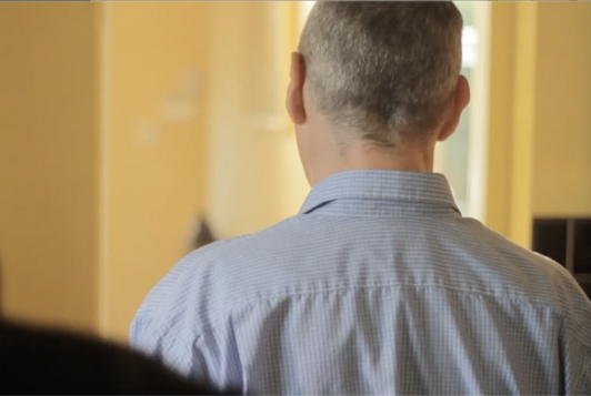 back of white male head